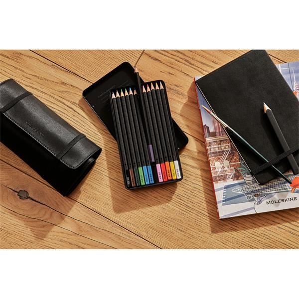 DGW Branded  Moleskine® Coloring Kit - Sketchbook and Watercolor Pencils